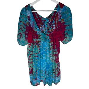 Greater Good Peasant BoHo Top 100% Rayon